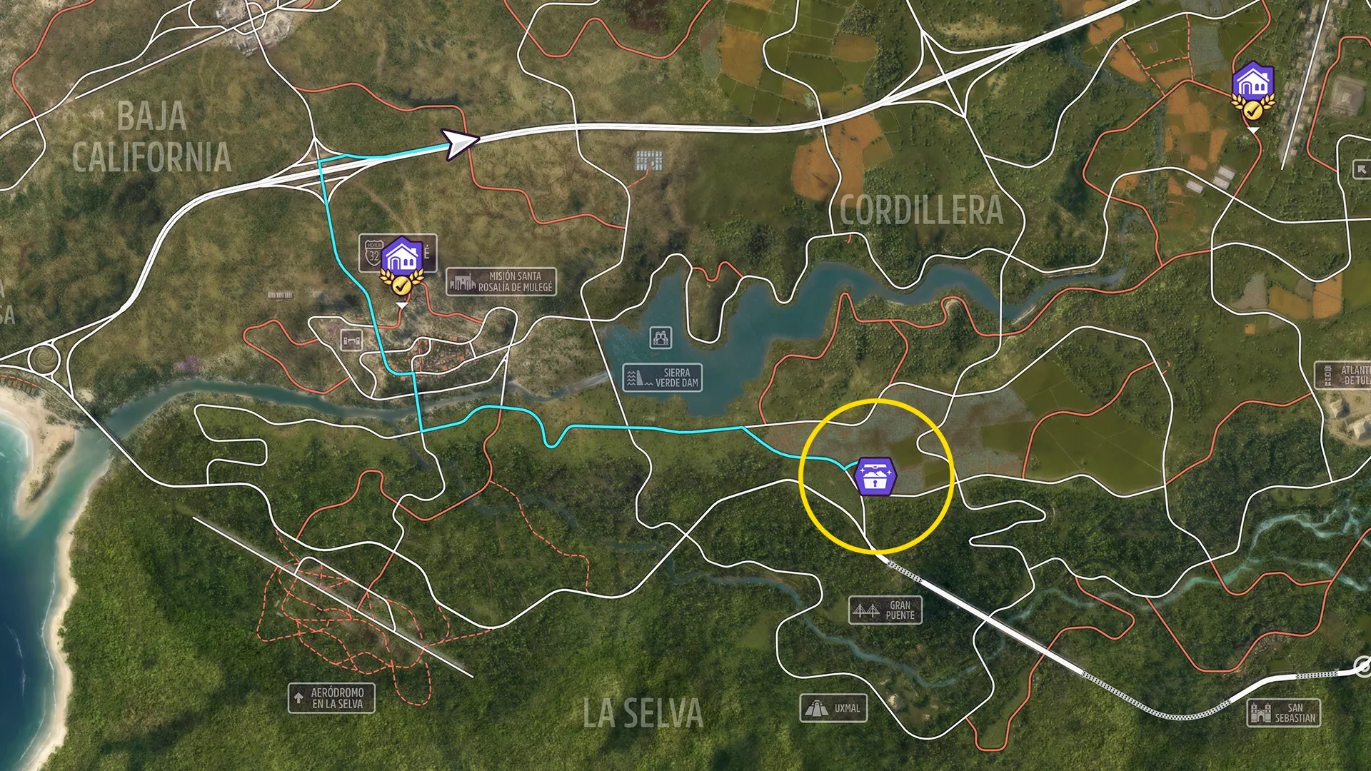 Forza Horizon 5: Near Misfortune Treasure Location